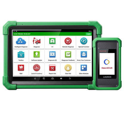 Launch X431 PRO3S+ EV diagnostic tablet with SmartLink C V2 interface